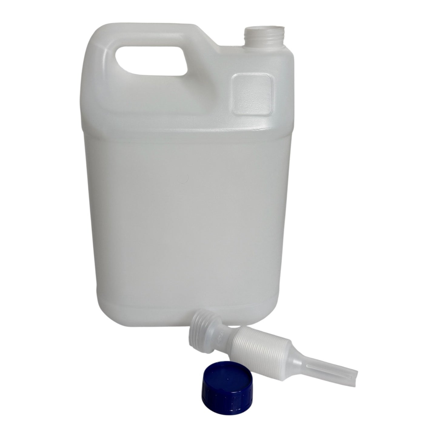 1 x 10 L Leerkanister Kanister leer Kunststoffkanister weiss DIN 41 - Schraubverschluss & Ausgießer - Made in Germany - BPA frei