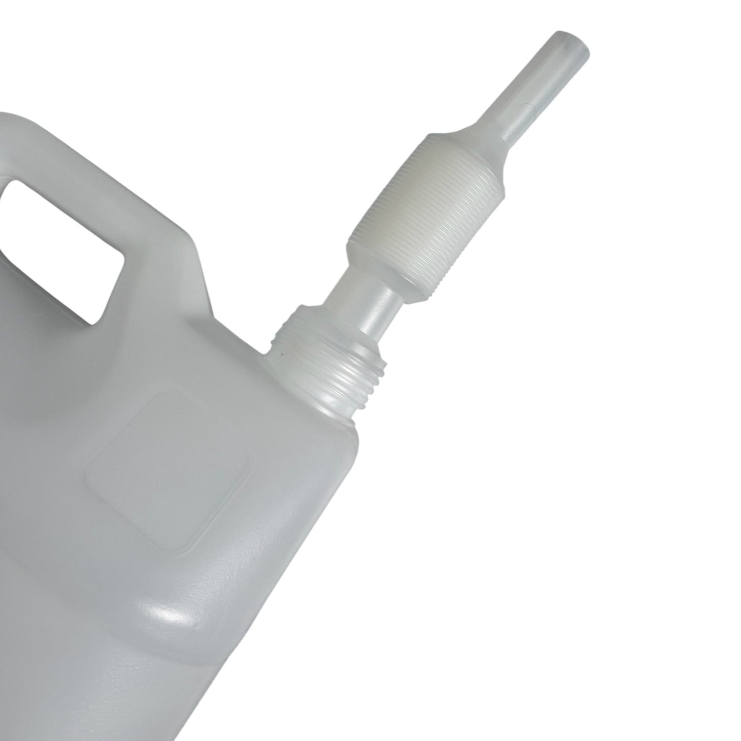 1 x 10 L Leerkanister Kanister leer Kunststoffkanister weiss DIN 41 - Schraubverschluss & Ausgießer - Made in Germany - BPA frei
