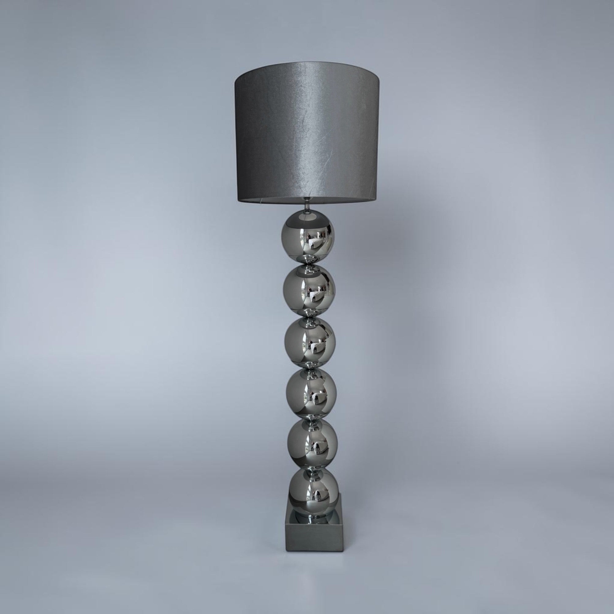 Bubble Stehlampe Chrom silber