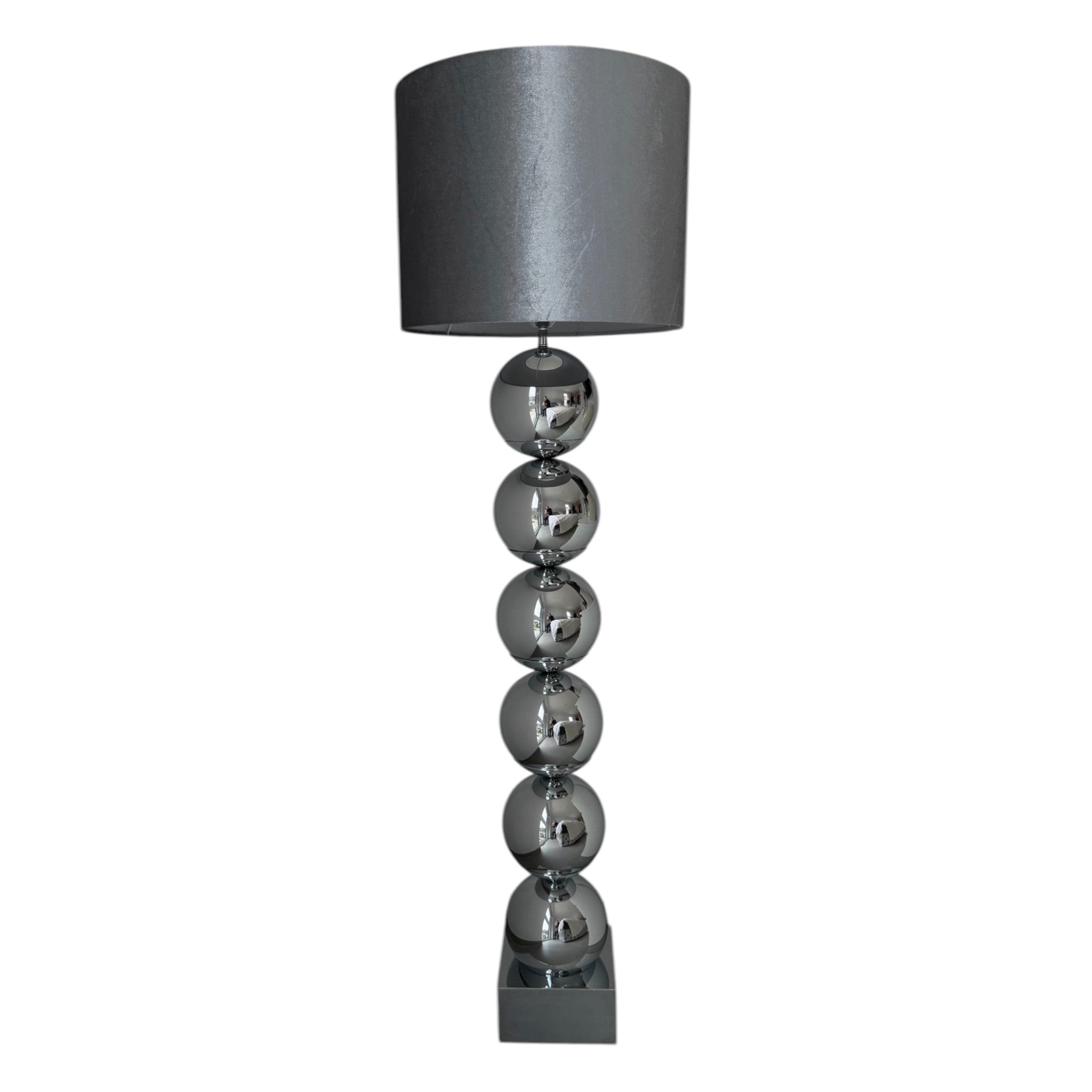 Bubble Stehlampe Chrom silber