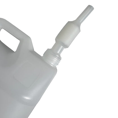 1 x 10 L Leerkanister Kanister leer Kunststoffkanister weiss DIN 41 - Schraubverschluss & Ausgießer - Made in Germany - BPA frei